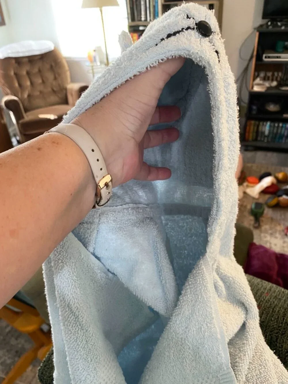 Two Toddler Hooded Bath Towels - Kids Bath Wraps